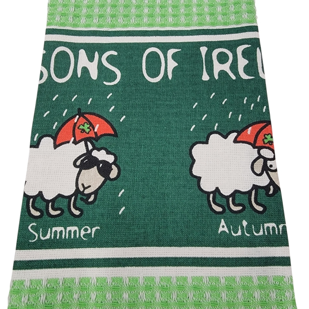 NWT Enchanting Ireland Sheep Tea Towel Oven Mitt Pot Holder Combo Irish … - Picture 9 of 15